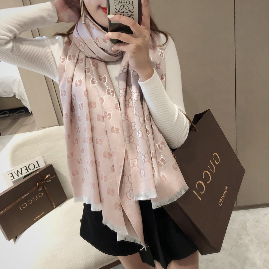 Gucci Tencel Cotton Jacquard Scarf for Women – product image 18