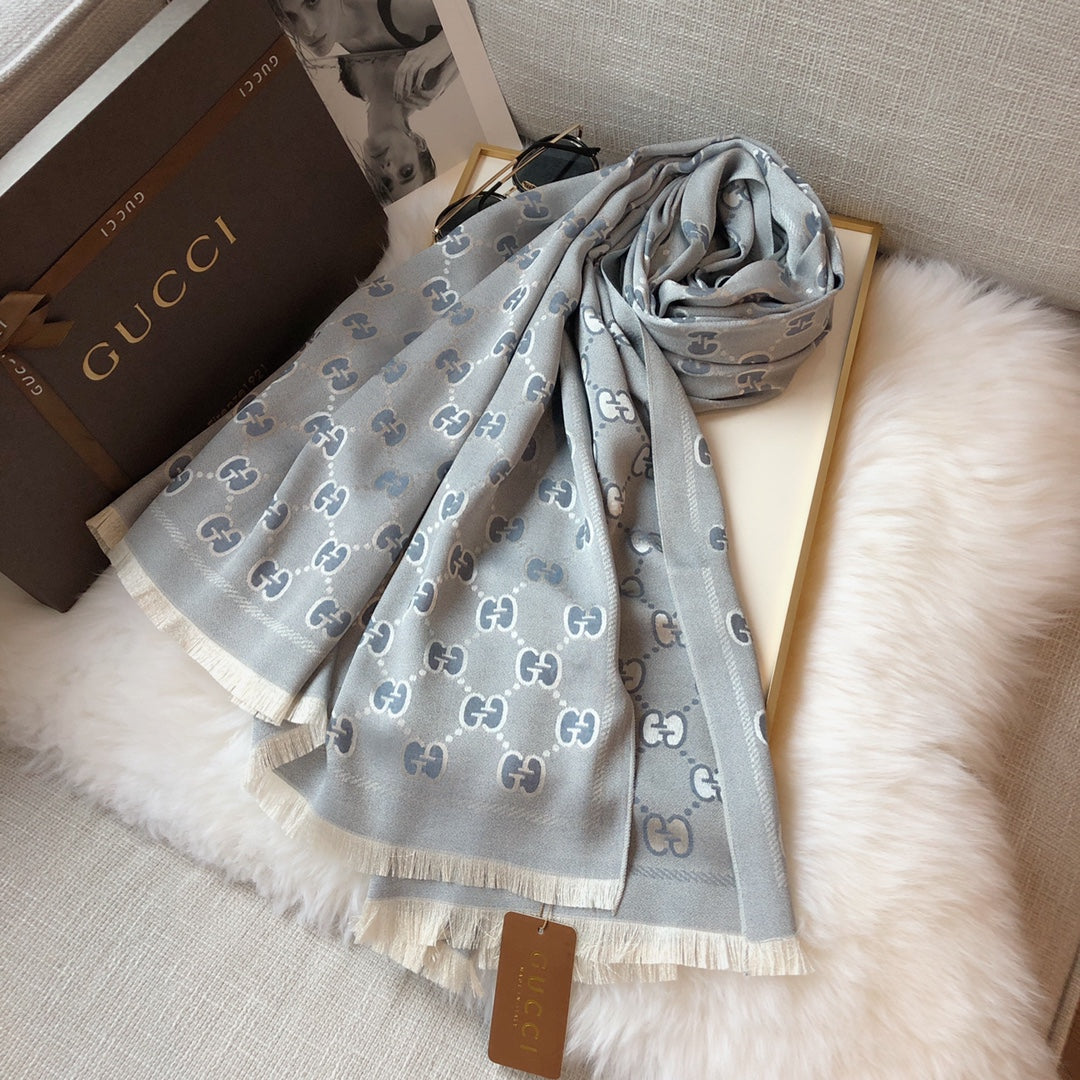 Gucci Tencel Cotton Jacquard Scarf for Women – product image 6