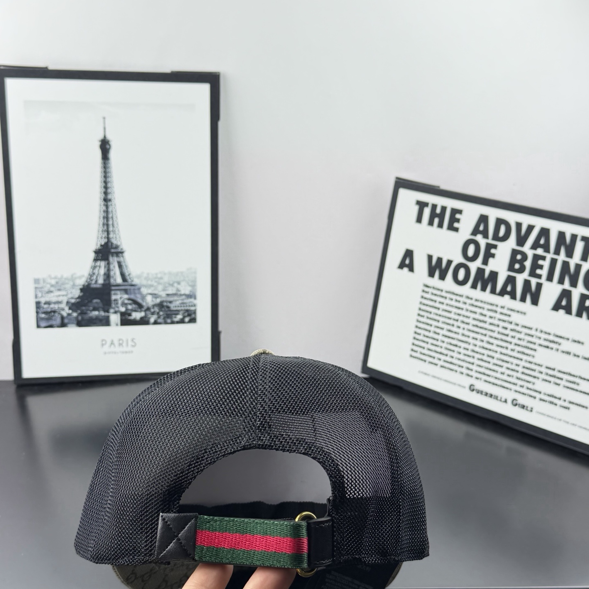 Gucci tiger trucker cap rear strap
