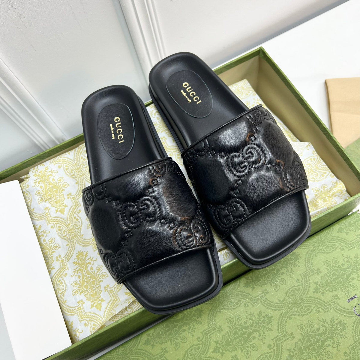 Gucci Trendy Embossed Flat Slippers – slippers product image 2