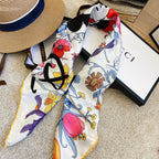 Gucci Twill Silk Collaboration Mickey Square Scarf for Women – product image 11