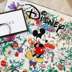 Gucci Twill Silk Collaboration Mickey Square Scarf for Women – product image 14