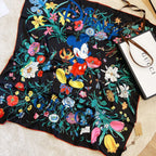 Gucci Twill Silk Collaboration Mickey Square Scarf for Women – product image 3