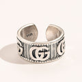 Gucci Vertical Stripe Open Ring – Luxury Designer Jewelry – product image 1