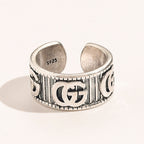 Gucci Vertical Stripe Open Ring – Luxury Designer Jewelry – product image 1