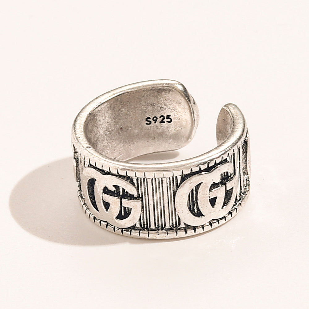 Gucci Vertical Stripe Open Ring – Luxury Designer Jewelry – product image 3
