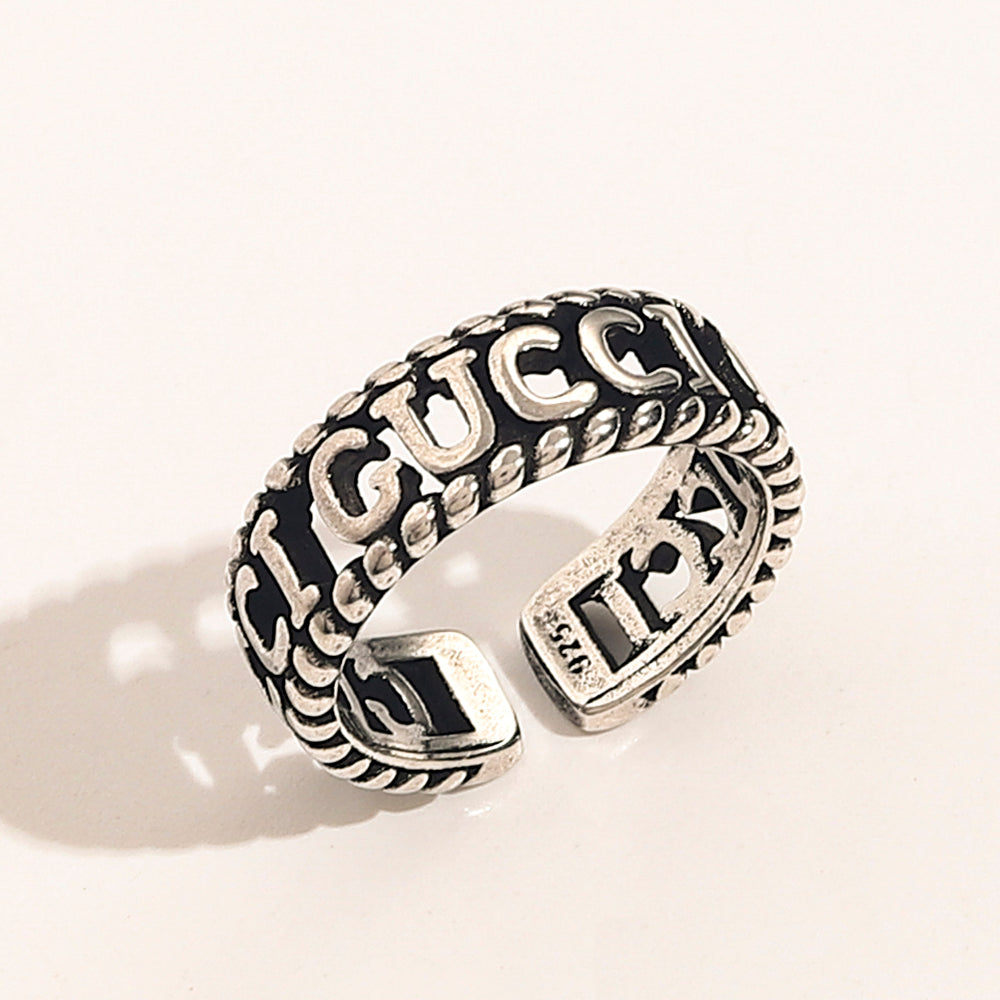 Gucci Vintage Cutout Open Ring – Luxury Designer Jewelry – product image 2