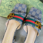 Gucci Vintage Embossed Block Heel Sandals – sandals product image 12