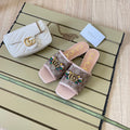 Gucci Vintage Embossed Canvas Slippers – slippers product image 6