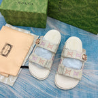 Gucci Vintage G Embossed Velcro Sandals – sandals product image 4
