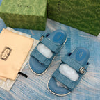 Gucci Vintage G Embossed Velcro Sandals – sandals product image 6