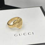 Gucci Vintage Heart Open Ring – Luxury Designer Jewelry – product image 1