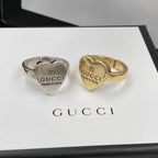 Gucci Vintage Heart Open Ring – Luxury Designer Jewelry – product image 5