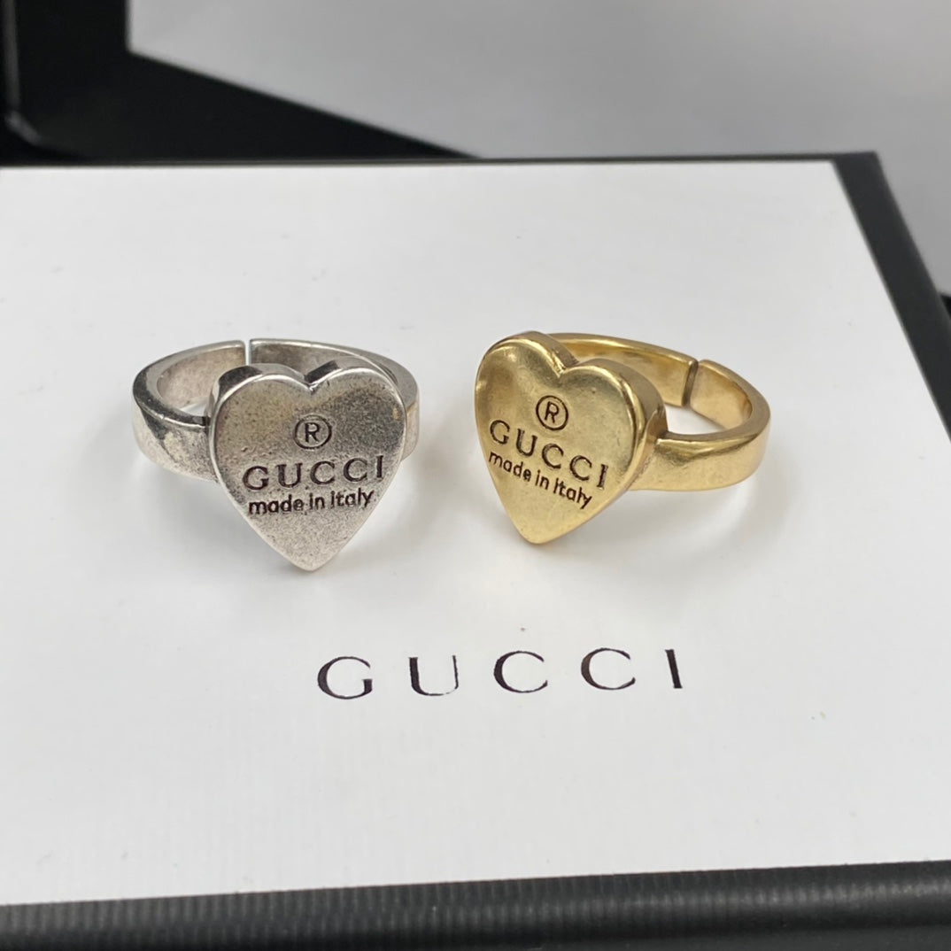 Gucci Vintage Heart Open Ring – Luxury Designer Jewelry – product image 5