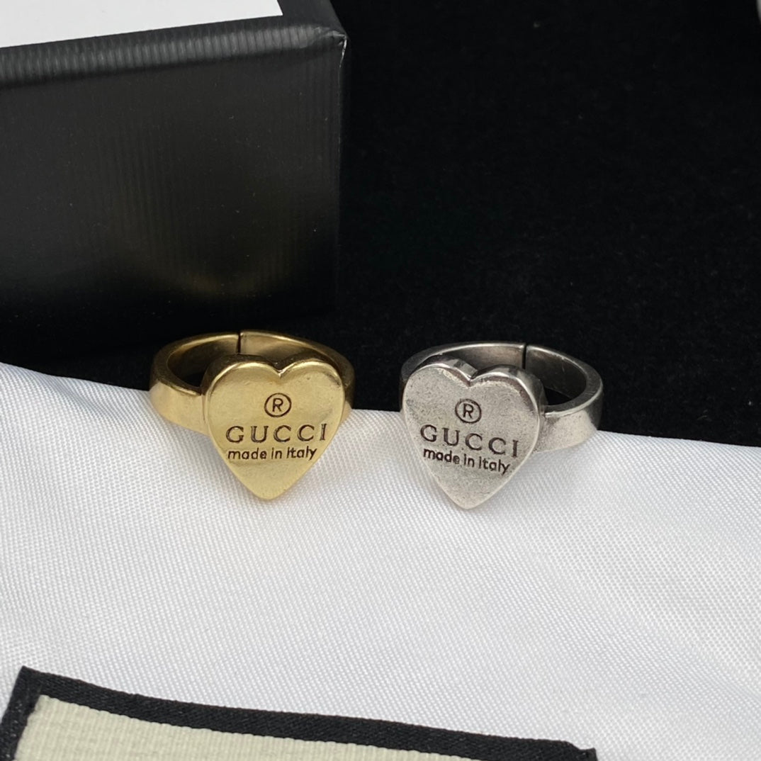 Gucci Vintage Heart Open Ring – Luxury Designer Jewelry – product image 6