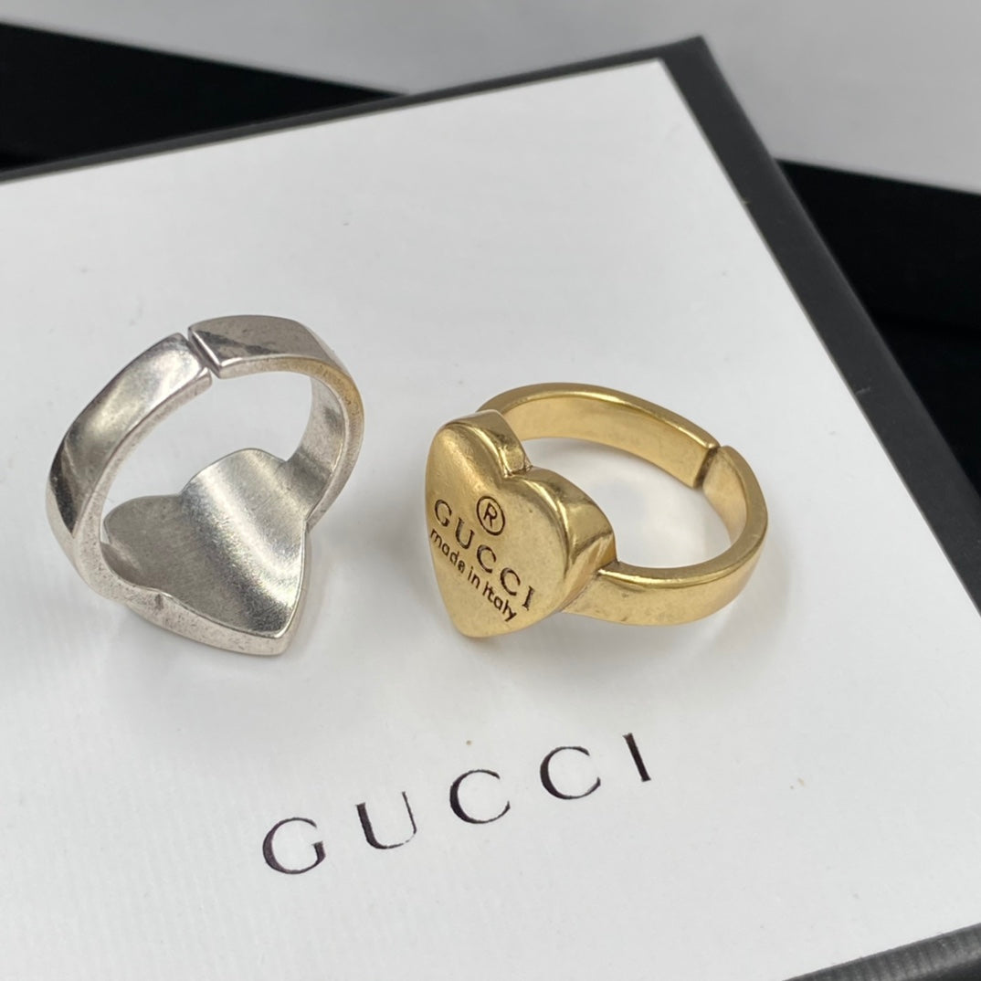 Gucci Vintage Heart Open Ring – Luxury Designer Jewelry – product image 7