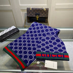 Gucci Wool Classic Monogram Jacquard Scarf Hat Set for Women – product image 11