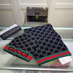 Gucci Wool Classic Monogram Jacquard Scarf Hat Set for Women – product image 19