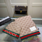 Gucci Wool Classic Monogram Jacquard Scarf Hat Set for Women – product image 27