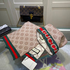 Gucci Wool Classic Monogram Jacquard Scarf Hat Set for Women – product image 29
