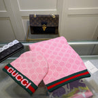 Gucci Wool Classic Monogram Jacquard Scarf Hat Set for Women – product image 33