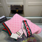 Gucci Wool Classic Monogram Jacquard Scarf Hat Set for Women – product image 35