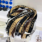 Gucci Wool Double-sided Jacquard Fringed Scarf Shawl for Women – product image 13