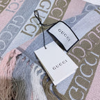 Gucci Wool Double-sided Jacquard Fringed Scarf Shawl for Women – product image 16
