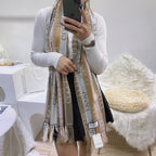 Gucci Wool Double-sided Jacquard Fringed Scarf Shawl for Women – product image 19