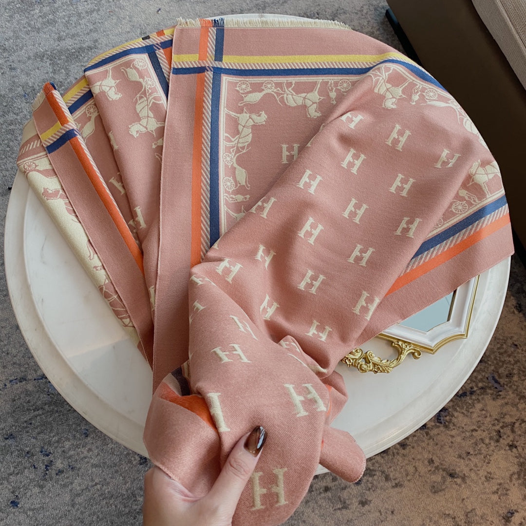 Hermès 6-color classic cashmere scarf for Women – product image 22