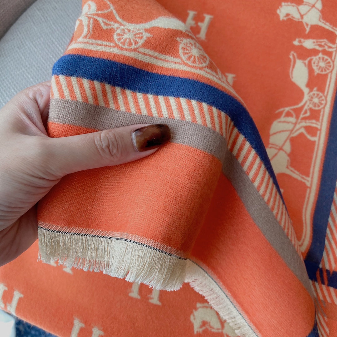 Hermès 6-color classic cashmere scarf for Women – product image 23