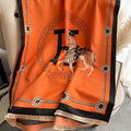 Hermès Cashmere H Horse Element Jacquard Scarf for Women – product image 10