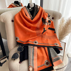 Hermès Cashmere H Horse Element Jacquard Scarf for Women – product image 17