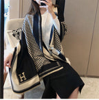 Hermès Cashmere warm thickened shawl scarf for Women – product image 14