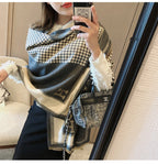 Hermès Cashmere warm thickened shawl scarf for Women – product image 21