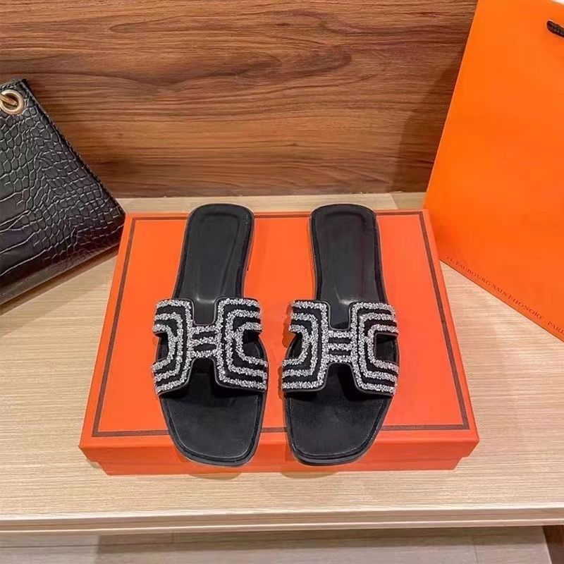 Hermès Classic Diamond H Slippers – slippers product image 1