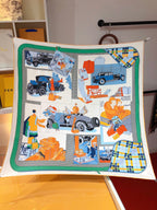 Hermès Confort en Automobile 70 Square Silk Scarf for Women – product image 3