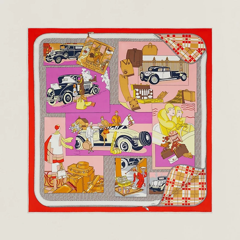 Hermès Confort en Automobile 70 Square Silk Scarf for Women – product image 7