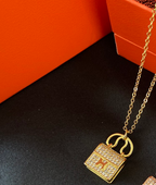 Hermès Crystal Bag Necklace – Luxury Designer Jewelry – product image 3