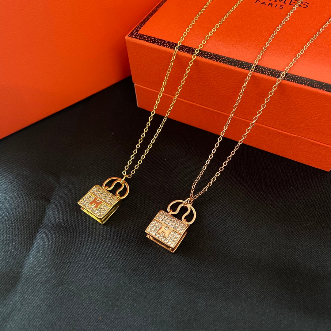 Hermès Crystal Bag Necklace – Luxury Designer Jewelry – product image 7