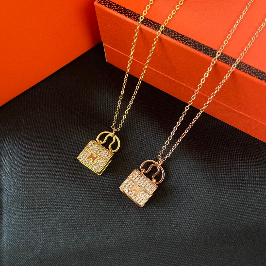 Hermès Crystal Bag Necklace – Luxury Designer Jewelry – product image 10