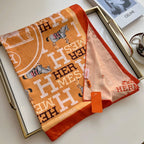 Hermès Double Sided Horse Pattern Silk Scarf for Women – product image 9