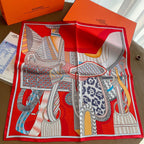 Hermès Fantasy Saddle Small Square Silk Scarf for Women – product image 1