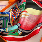 Hermès Fantasy Saddle Small Square Silk Scarf for Women – product image 11