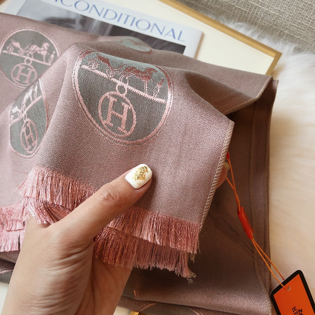 Hermès H Tencel Cotton Jacquard Scarf for Women – product image 20