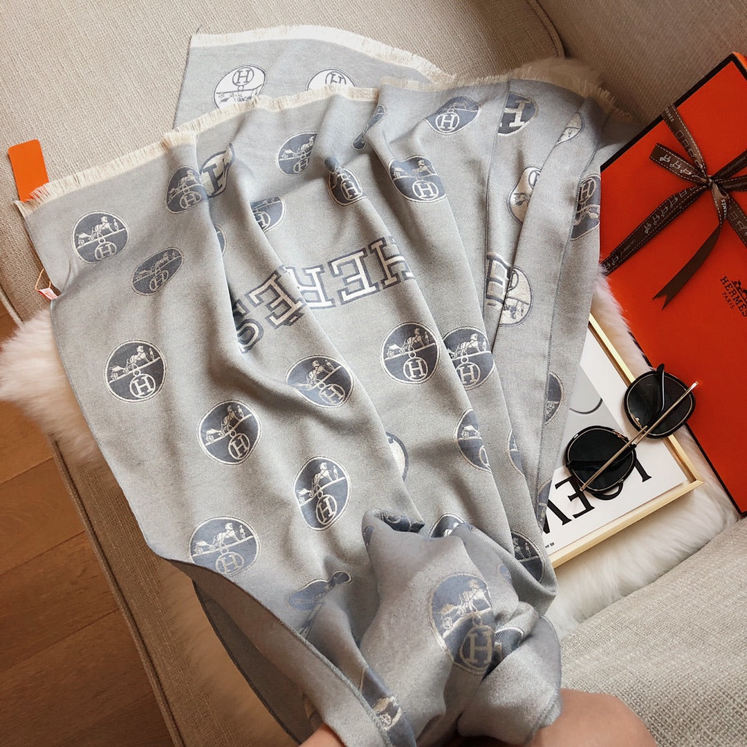 Hermès H Tencel Cotton Jacquard Scarf for Women – product image 7
