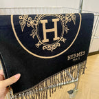 Hermès Horse Carriage Embossed Cashmere Scarf for Women – product image 17