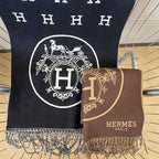Hermès Horse Carriage Embossed Cashmere Scarf for Women – product image 19