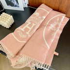 Hermès Horse Carriage Embossed Cashmere Scarf for Women – product image 6