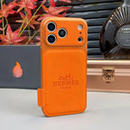 Silver Hermes iPhone 17 Pro Max Case – Luxury Hermes iPhone Case